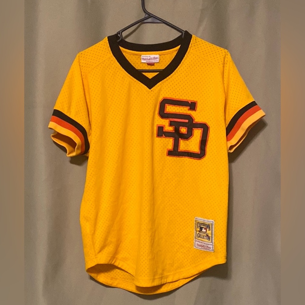 Tony Gwynn Gold San Diego Padres 1982 Authentic Batting Practice Jersey Sz 40’M